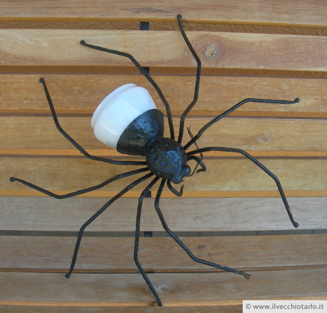 ragno ferro battuto lampada jpg